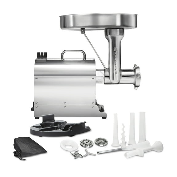 Weston Pro Series Electric Meat Grinder 7 Sausage Stuffer, Commercial Grade, 1500 Watts, 2 HP, 21lbs. Per Minute, Heavy Duty Stainless Steel