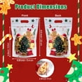 thumbnail image 2 of Resealable Christmas Ziplock Bags,50Pcs Clear Christmas Treat Cookie Bags with Handles for Xmas Holiday Party Candy Small Gift Wrapping Supplies Decor, 2 of 6