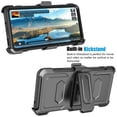 thumbnail image 5 of Ebizware for Motorola Edge 2025 Case with Holster Belt Clip, Military Grade Drop Protection Heavy Duty Shockproof Protective Rugged Cell Phone Case Kickstand Cover for Motorola Edge 2025 - Black, 5 of 9