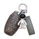 thumbnail image 5 of Funda para llavero de coche de piel sintética para vehículo, impermeable, elegante, protección total contra el desgaste. Gris Plata, 5 of 8