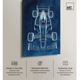 thumbnail image 2 of Race Car Blueprint Canvas Urban Posters by Art Remedy, Gallery Wrapped, 10 x 15, 2 of 7