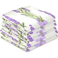 thumbnail image 4 of Coolnut Soft Absorbent Reusable Kitchen Towels, Set of 6|28x18 in, Lavender and Purple Flower Dining Kitchen Living Room Tea Towels Dish Towels Decorative Towels Washcloth Gift, 4 of 7