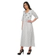 thumbnail image 2 of Moomaya Kurta Imprimée en Ligne A pour Femmes Manches 3/4 Tunique d'Été, 2 of 5