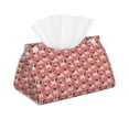 thumbnail image 2 of Lsque Cute French Bulldog Printed Long Tissue Box Cover Holder, Facial Paper Organizer Dispenser,Triangle with Bottom Belt, PVC Leather Decorative Organizer, 2 of 9