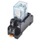 thumbnail image 3 of Coil Power Relay with Socket Base for DIN Rail DC12V DC24V AC24V AC110V AC220V, 3 of 7