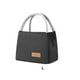 thumbnail image 3 of Bearachild Bolsa de almuerzo térmica práctica para picnics y bolsas Bento, bolsas de almuerzo con aislamiento de gran capacidad Mostrada Grande+Negro, 3 of 6
