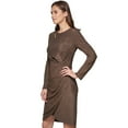 thumbnail image 3 of DKNY Womens Metallic Cut-Out Bodycon Dress, 3 of 4
