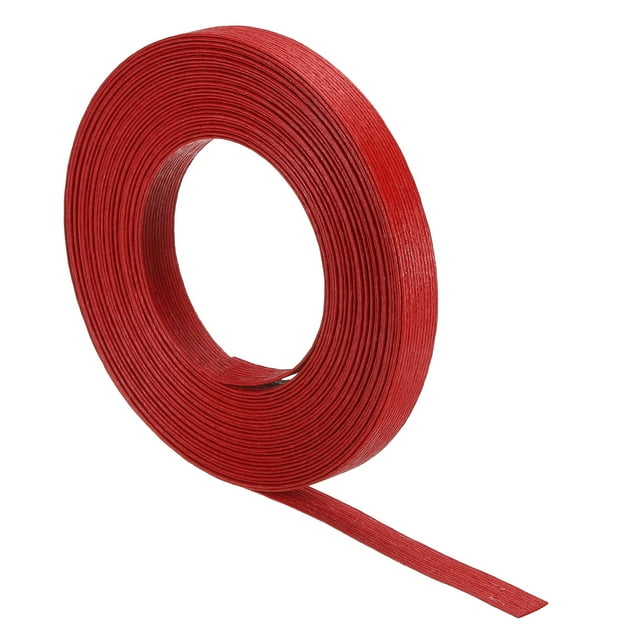 Unique Bargains 11 Yards Paper Rattan Weaving Cane 12-Ply Paper Rattan Weave Basket Weaving Making, Red