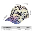 thumbnail image 2 of Easygdp Not All Those Who Wander Are Lost Baseball Cap with Adjustable Buckle – Lightweight, Breathable, Sweat-Absorbent Hat for Outdoor Activities, Sports, and Casual Wear, 2 of 6
