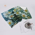 thumbnail image 4 of Narcissus Daffodil Water Face Wash Cloth 27.5×16in Hand Towels Bathroom Soft Absorbent Kitchen Towel Spring Decorative Dish Hotel Gym Spa, 4 of 5