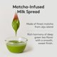 thumbnail image 4 of Green Tea Milk Spread (7.05 oz, 200g), Made of Finest Matcha from Jeju Island, Matcha-Infused Spreads, 4 of 5