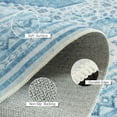 thumbnail image 5 of Astorug 6x9 Area Rugs for Living Room, Washable Area Rug, Rugs for Bedroom, Kitchen Rugs, Vintage Boho Carpet, Soft Non-Slip, Low Pile Large Area Rug for Office Dining Room, Blue, 5 of 8