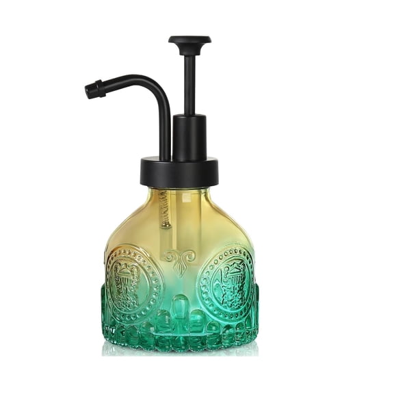 Vintage Soap Dispenser, Smooth Action Pump Refillable Wash Hand Liquid, Dish Detergent, Farmhouse Style with Cylindrical Shape Shampoo Lotion Pump