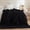 Black, variant on Plush Furry Throw Blanket 50x60, Soft 3D Bubble Grid Texture, Rainbow | Plush Furry Checkered Blanket for Bed Sofa Chair Office, Washable Decorative Shaggy Aesthetic Throw for Kids Girls Adults