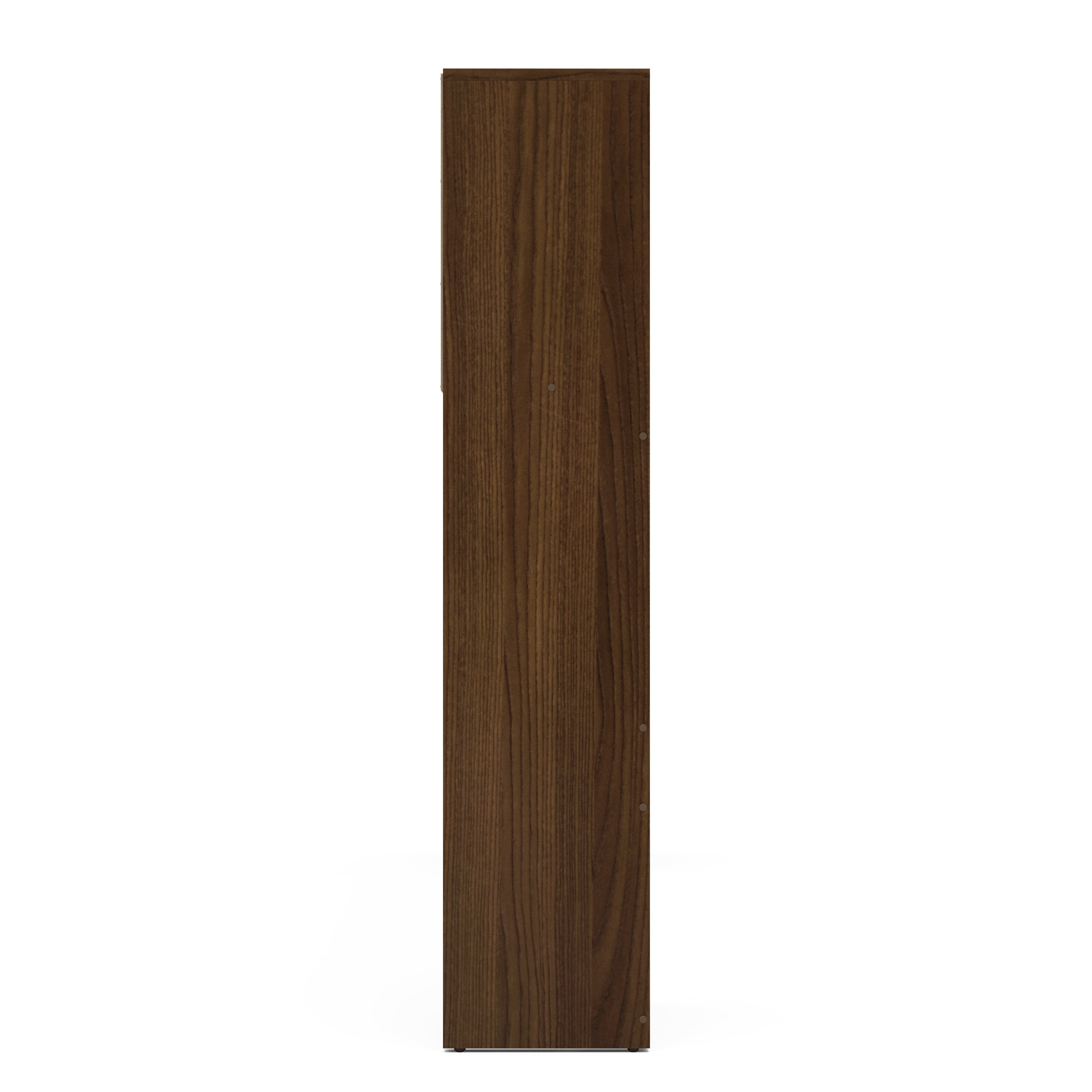 Polifurniture Victoria Full Size Wood Storage Headboard, Walnut