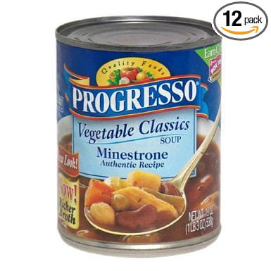12 PACKS : Progresso Minestrone Soup - 19 oz. can. - Walmart.com