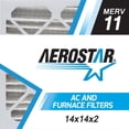 thumbnail image 2 of Aerostar 14x14x2 MERV 11 Pleated Air Filter, 6 Pack, Furnaces Filters, HVAC Filter, Air Conditioners Vent Filter Replacement for Home, 2 of 6