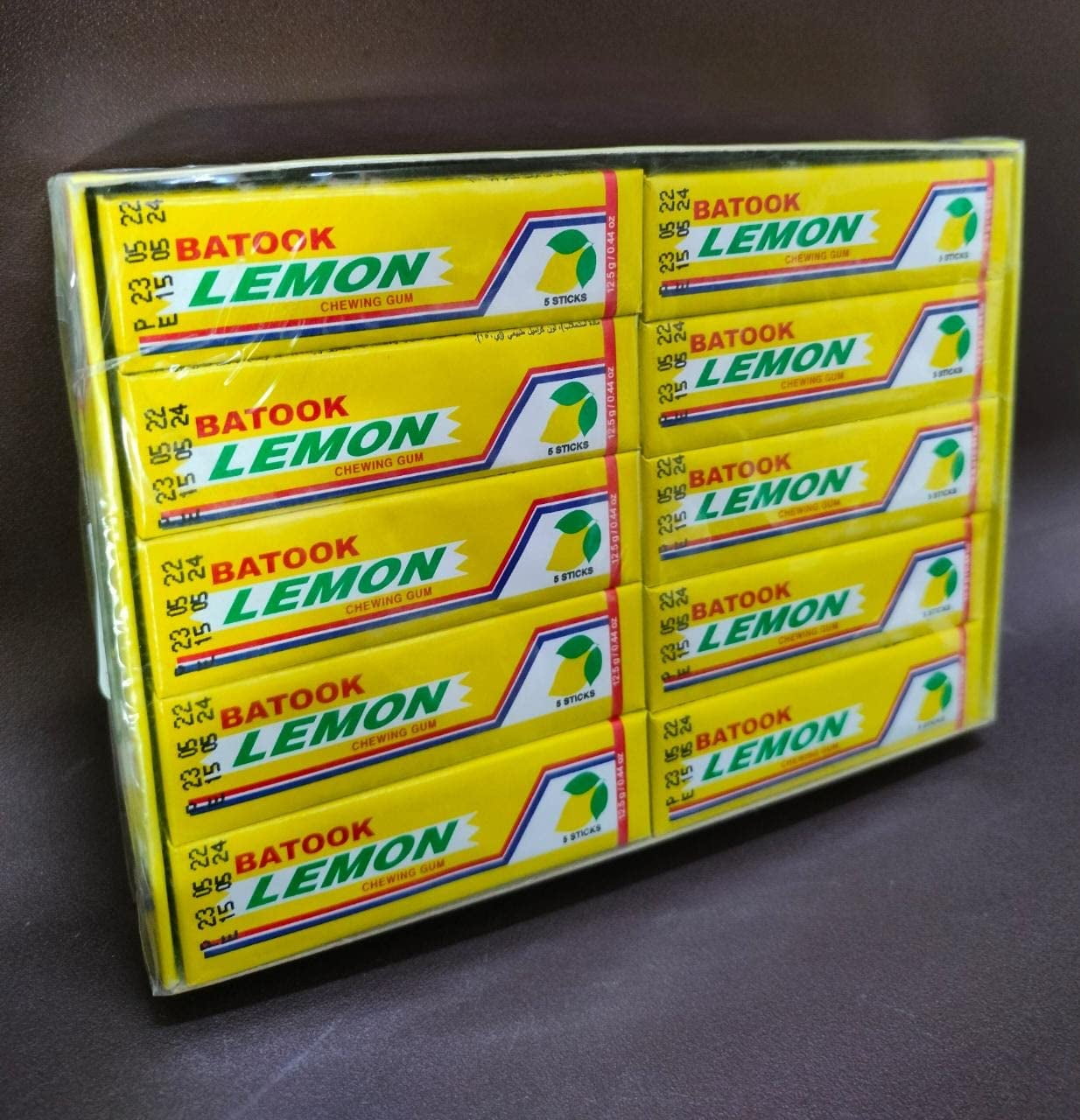 Batook 5 Sticks Lemon Gum, 20 X 12G - Pack Of 1 