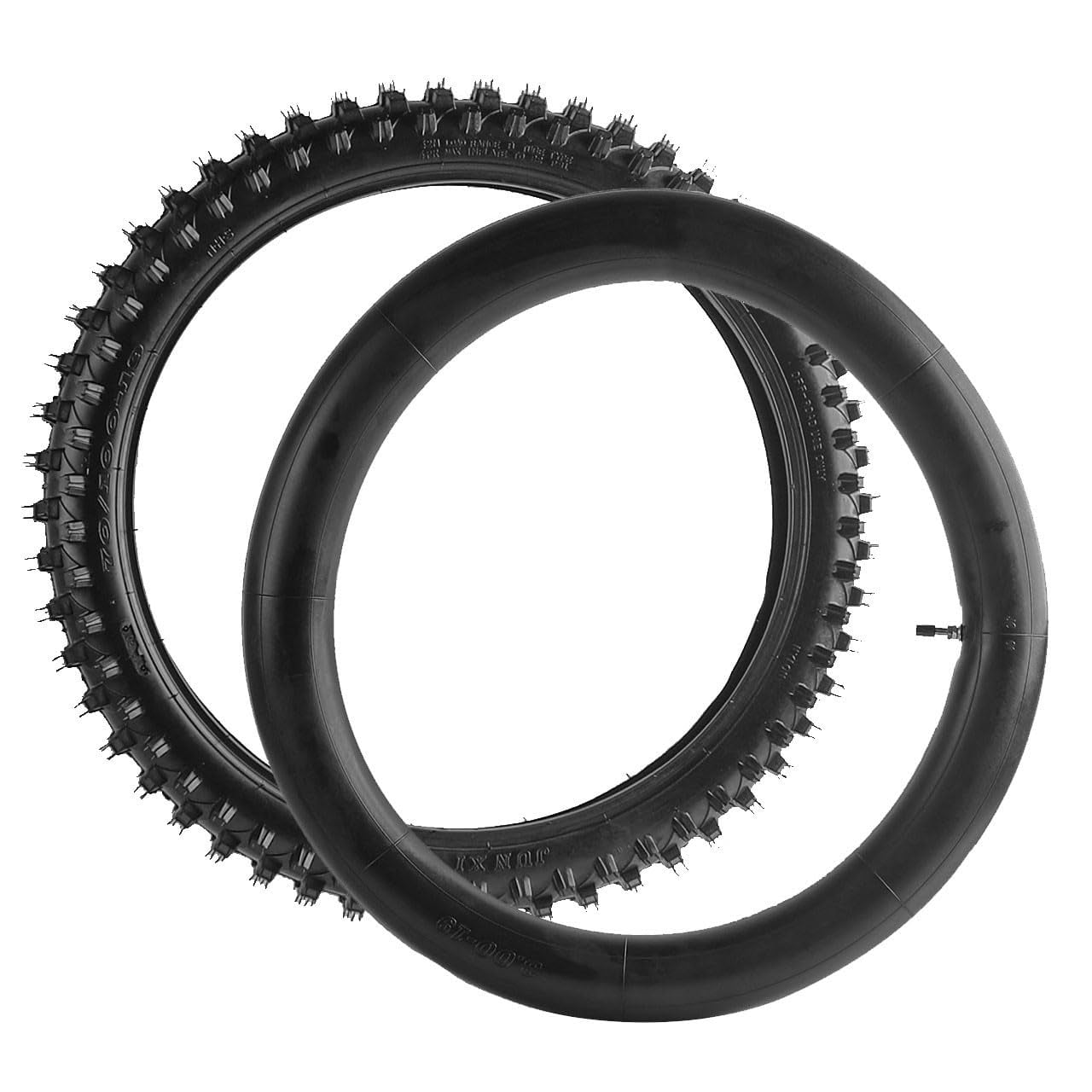 2.75/3.00-19 70/100-19 Front Tire and Inner Tube for Off Road Dirt Pit Bike Motocross TTR125 CRF150 DRZ125 XR100 KX100 CRF100F CR80RB CR85RB Motorcycle