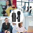 thumbnail image 6 of Professional 4 In 1 Wireless Lavalier Microphone for iPhone Android 3.5mm for Radio Live Recording Noise Reduction Mini Microph, 6 of 9