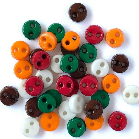 1/8in Micro Round Buttons (12 Color Available)