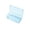 Blue #001, variant on Plastic Pencil Case Box, 1 PCS Large Crayon Marker Pen Organizer | Plastic Bead Organizing Container with Snap-Tight Lids, Clear Craft Storage Boxes