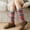 B, variant on Autumn Winter New Leg Warmers Girl Women Foot Cover Knitted Wool Boots Cover Christmas Snowflake Warm Socks Leg Warmers