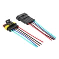 thumbnail image 4 of Waterproof Electrical Connector, Dustproof Practical Car Waterproof Connector Wear-resistant Safe Connection  For Marines For Boats For Trucks For Cars 4P,5P,6P, 4 of 8