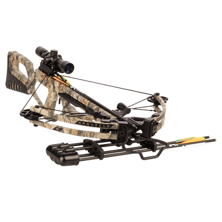 Bear X Kronicle Ready to Shoot Crossbow with Illuminated Scope, Quiver, Bolts, Cocking Rope, and (Best Crossbows For 2019)
