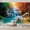 Color 2, variant on Wallpaper Panoramic Baseball Stadium Green Field Crowded Stands Sunset Peel and Stick Wall Murals 69"H x 96"W Removable PVC Wall Paper Self-Adhesive Wall Paintings Art Decor for Bedroom Living Room