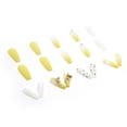 thumbnail image 3 of Fofosbeauty 24pcs Press on False Nails Coffin Fake Nails White French Lady, 3 of 8