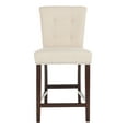thumbnail image 5 of SAFAVIEH Taylor 26 in. H Modern Counter Stool with Ring, Beige, Set of 2, 5 of 14