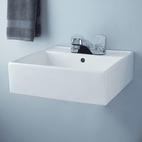 Non Metallic Double Handle Faucet with Washerless Cartridge and Chrome Finish