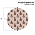 thumbnail image 2 of KLL Drink Coasters Set Round Shape of 4,PU Leather Absorbent Coasters Set Decorative Coffee Cup Coasters Housewarming Gift for Home Decor-German Shepherd Dog, 2 of 5