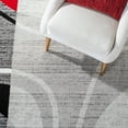 thumbnail image 6 of SAFAVIEH Skyler Kodey Bordered Area Rug, Grey/Red, 4'5" x 6'5", 6 of 8