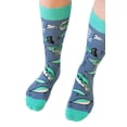 thumbnail image 5 of Men's I Like Fishing and Maybe 3 People Socks Funny Hunting Fathers Day Dad Footwear, 5 of 9
