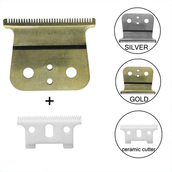 Viflosae T-outliner Replacement Ceramic Blades for GTX Clipper Trim-mer Cutter Blades 2pc Electronics Gadgets