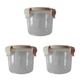 thumbnail image 1 of Wosthever Hebilla de plástico PP transparente, latas selladas, soportes redondos para tanque de almacenamiento de cereales, contenedores de cocina Type4 NO4 Wosthever CBP055776, 1 of 6
