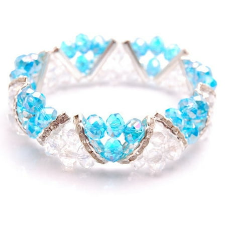 Bleek2Sheek Crystal/Rhinestone Beaded Bracelet