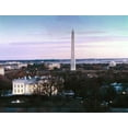 thumbnail image 2 of Highsmith, Carol 14x12 Gold Ornate Wood Framed with Double Matting Museum Art Print Titled - Dawn over the White House, Washington Monument, and Jefferson Memorial, Washington, D.C. - Vintage S, 2 of 4