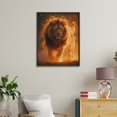 thumbnail image 4 of Paint By Numbers Kit for Adults Beginner - DIY Fire Lion Majestic Blaze Mane Canvas Painting Kits for Adults, Frameless Paint By Number for Adults for Home Wall Decor 16x20 Inch, 4 of 7