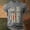 Grey, variant on American Flag Graphic T-Shirt for Men 4th of July Patriotic Design Crew Neck Short Sleeve Summer Daily Wear Top