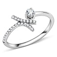 thumbnail image 1 of no plating Stainless Steel Ring AAA GRD CZ Clear DA145 for Women Clear Stone Color Style High Size 8, 1 of 5