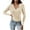 Beige, variant on Duoif Sweaters for Women Trendy Women Solid Color Knitted Sweater Bottoming Turtleneck Sweater Tops Women's Sweaters Womens Tops Grey L