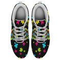 thumbnail image 2 of Autism Shoes Women Men Running Sneakers Autism Awareness Puzzle Print Tennis Walking Shoes White Size 4, 2 of 5