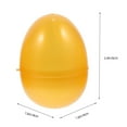 PATKAW 12pcs Golden Plastic Lottery Eggs Fillable Lottery Eggs Party