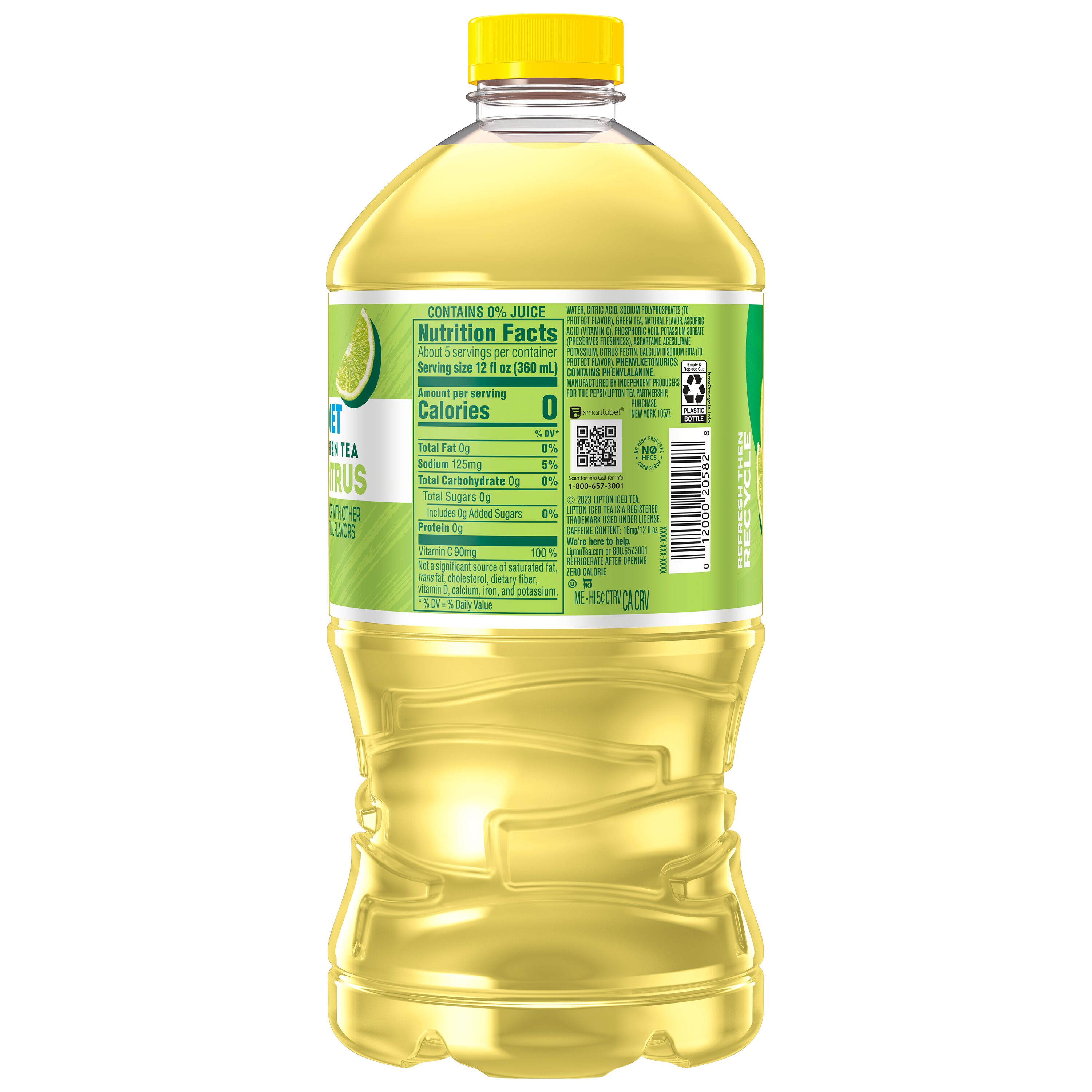 Lipton Diet Green Tea Citrus Iced Tea, 64 fl oz Bottle - image 3 of 5