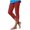 Red, variant on Khunlpohl Womens Capris Pants Elastic Waist Lace Casual Leggings Bottoms Fashion Solid Color Capri Pant
