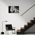 thumbnail image 5 of ZHONGYUTONG Lion Canvas Print Wall Art Black and White Animal Picture Wildlife Portrait Painting Modern Home Living Room Office Wall Decor Frame (20.00" x 30.00"), 5 of 6