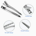 thumbnail image 2 of 24/12pcs Alligator Hair Clips, Silver Metal Hair Sectioning Clips for Women Girls, Duck Bill Clips for Styling, 3.5'', 2 of 9